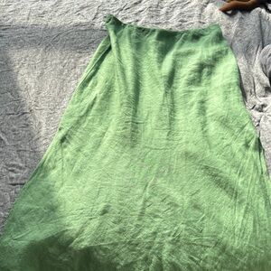 J. Crew Vibrant Green Midi Skirt